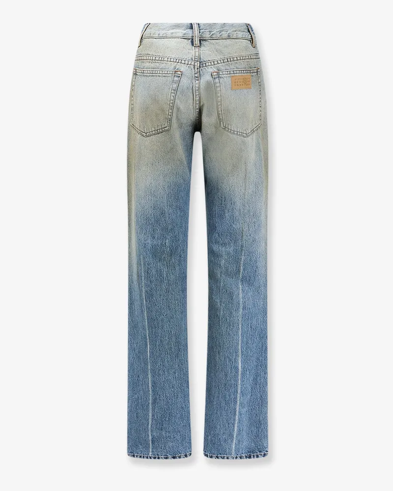 Maison Margiela Women's Jeans Blue Cotton Blue