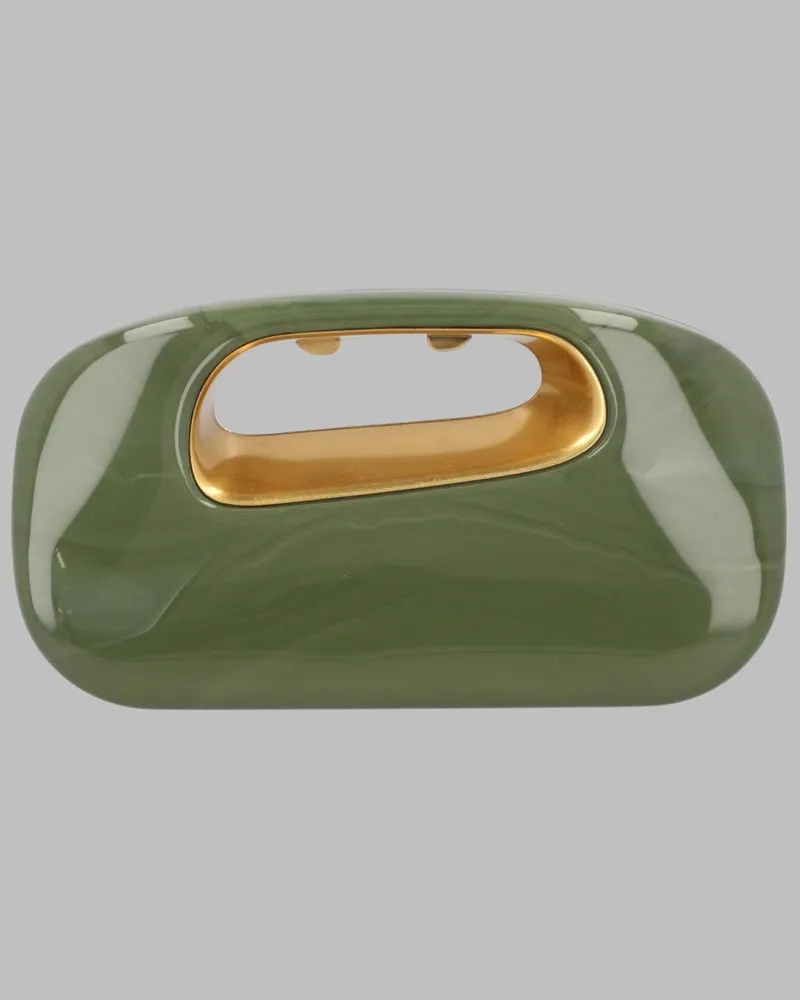 Cult Gaia Amara Clutch — Green Green