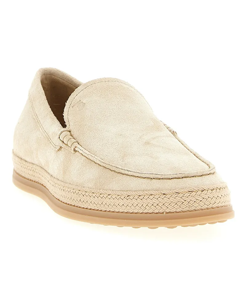 TOD'S Pantofola Loafer — Cream Cream