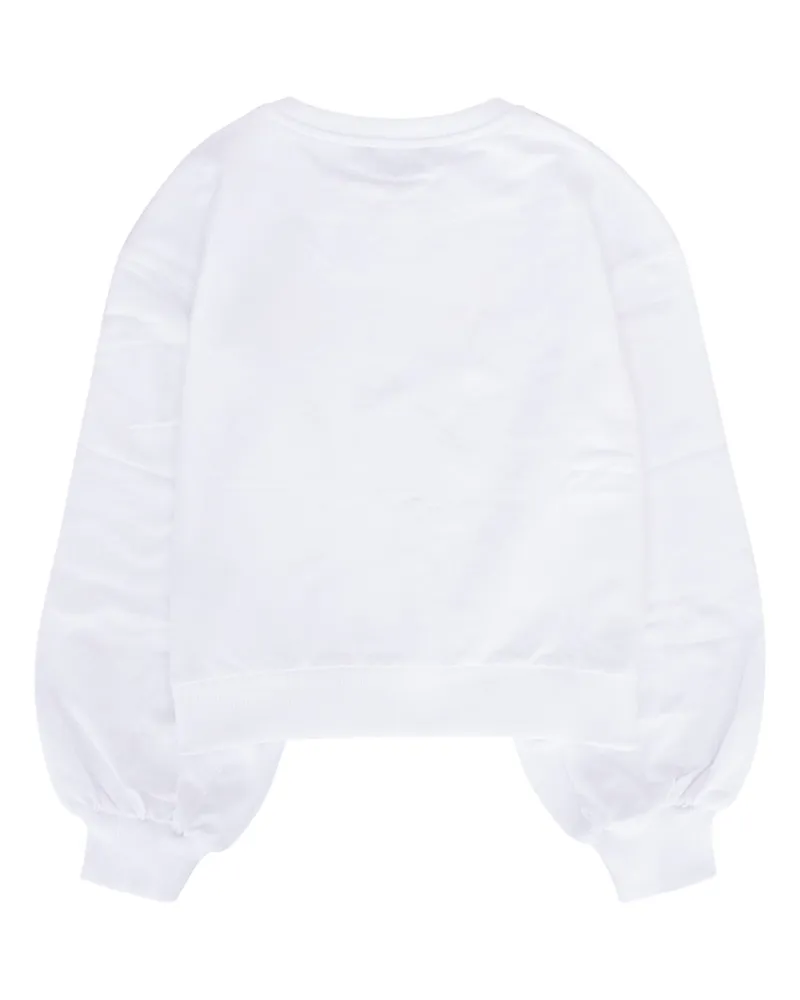 Moschino Boys' Felpa Bianco Felpe Sweater White