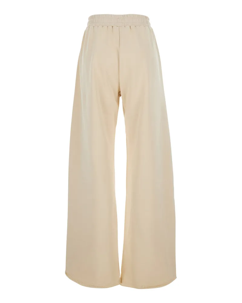 ..,merci Women Trousers Cris White Cotton White