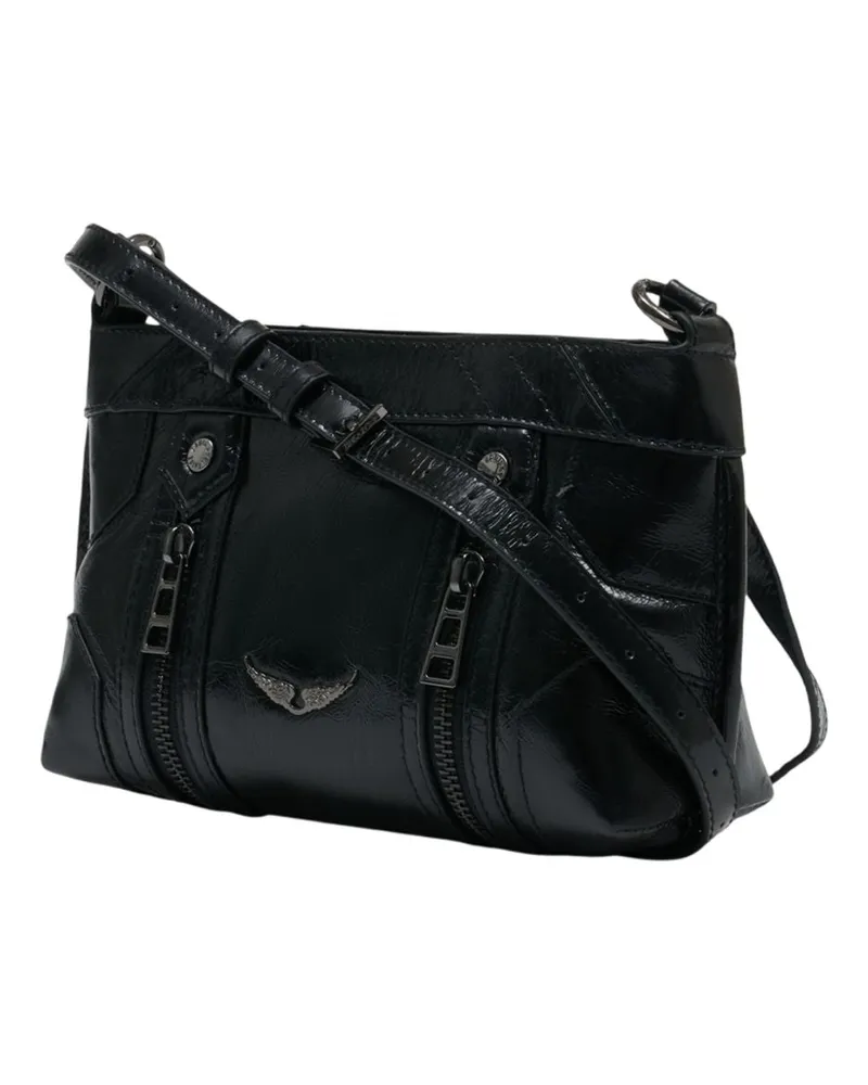 Zadig & Voltaire Women's Sunny Mood Vintage Crossbody -  Leather Black Calfskin Bags Crossbodies Black