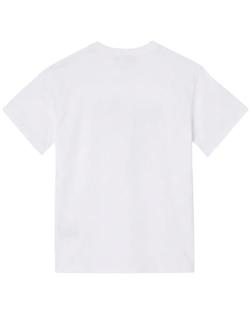 Ganni Organic Cotton Logo T-Shirt — White White