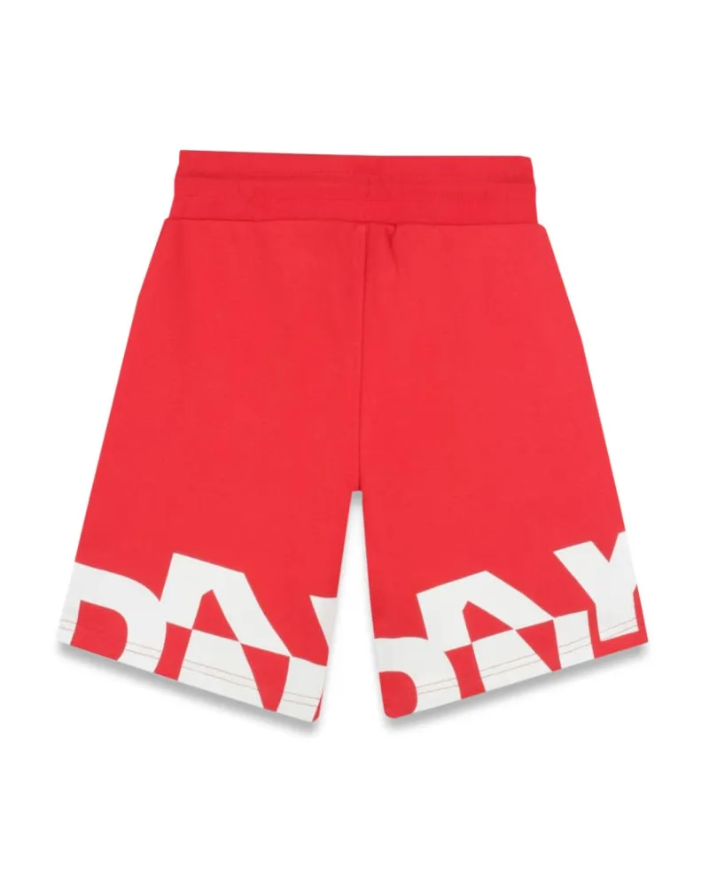 DKNY Cotton Bermuda Shorts — Red Red