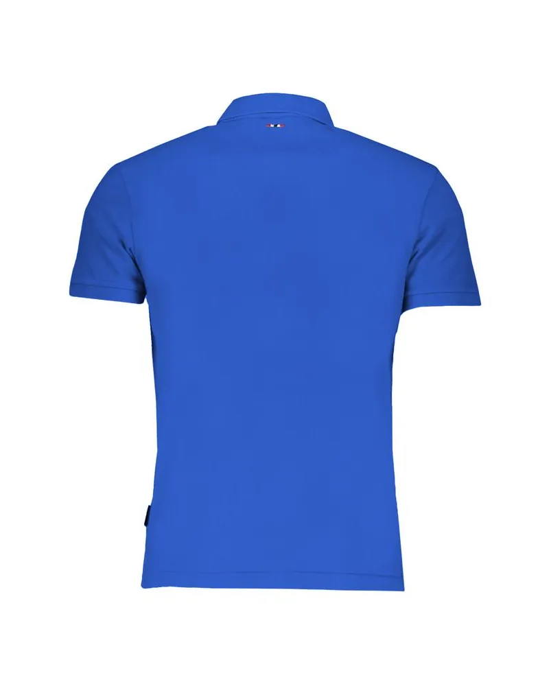 Napapijri Cotton Polo Shirt — Blue Blue