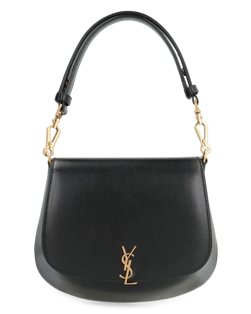 Saint Laurent Women's Voltaire Leather Mini Handbag Black Calfskin Handbags Hand Bags Black