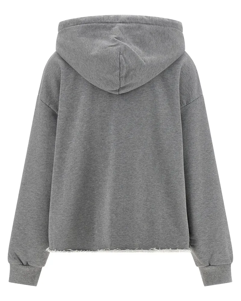 Maison Margiela Spray Paint Graphic Hoodie — Gray Gray