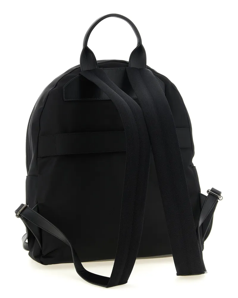 Kiton Men's Black Polyamide Backpack Black