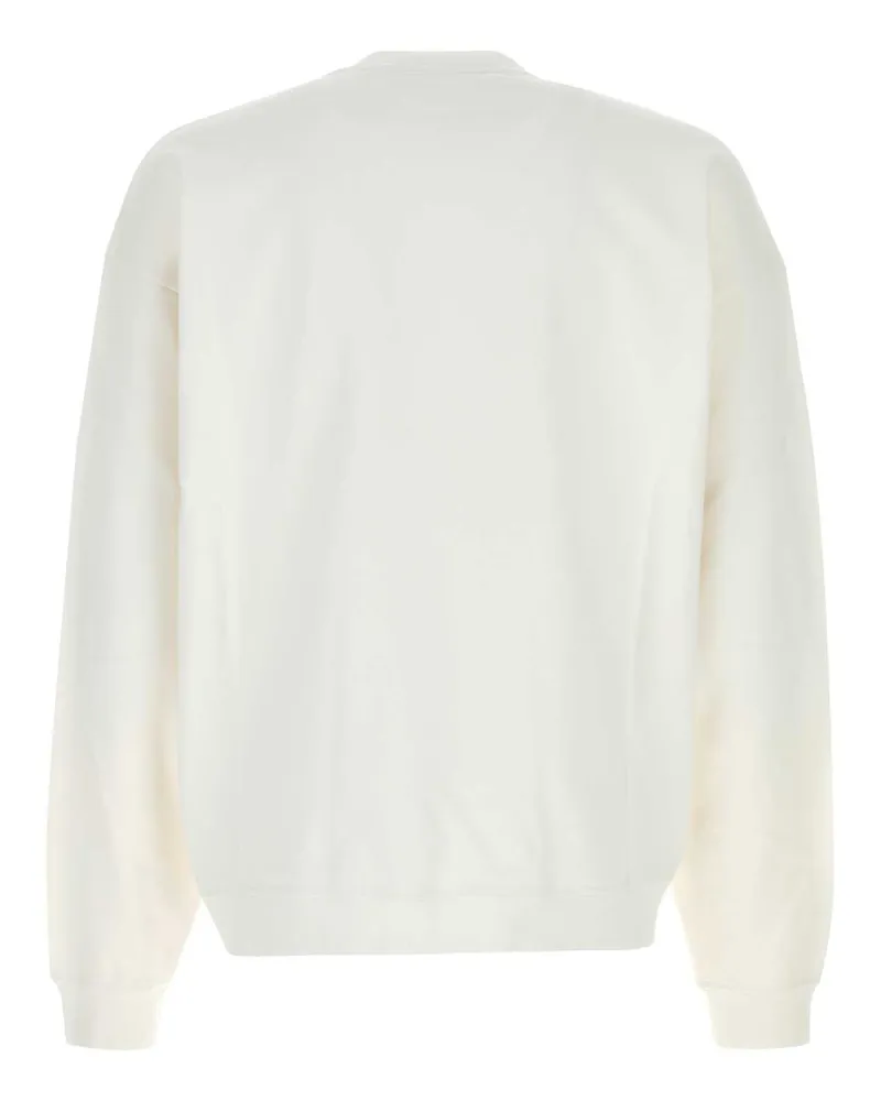 Dsquared2 Men's White Cotton Sweatshirt Exterior: Maglieria Sweater White