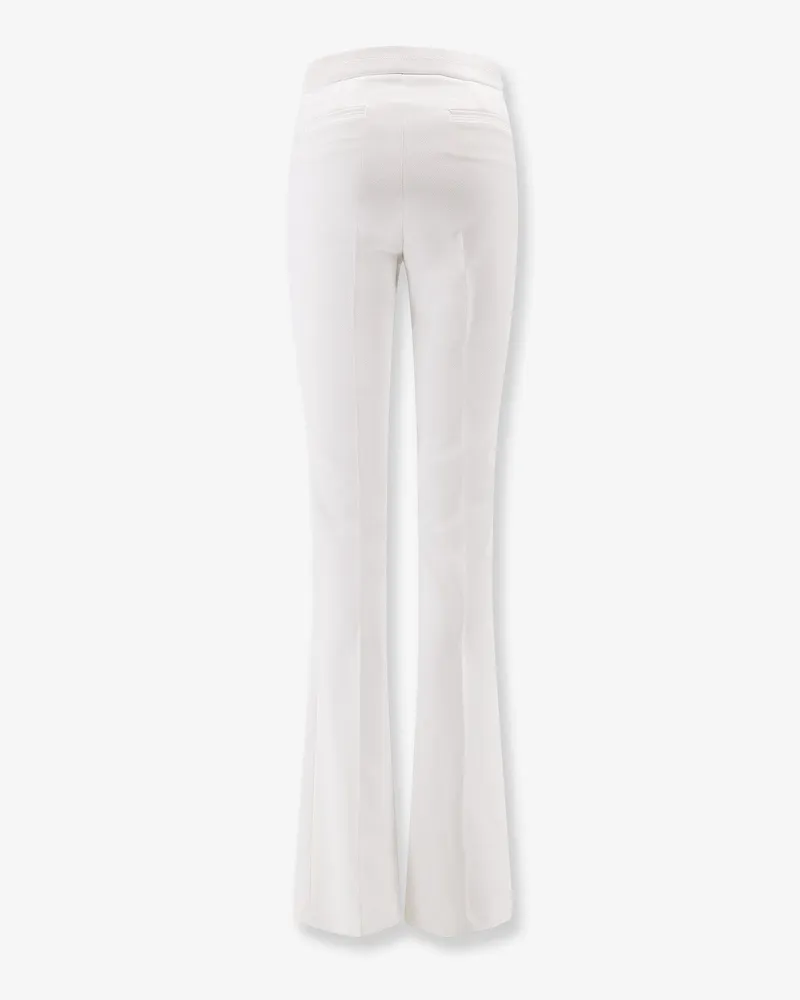 Elisabetta Franchi Women's Daily Trousers White Polyester White