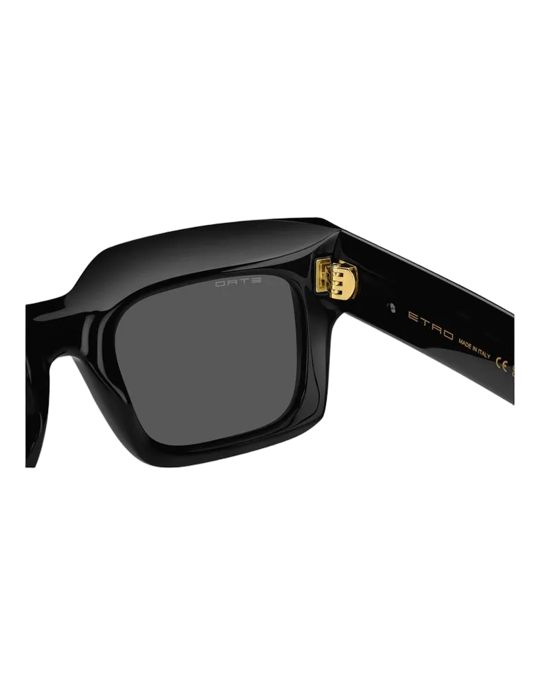 Etro Unisex Sunglasses Black Plastic Black