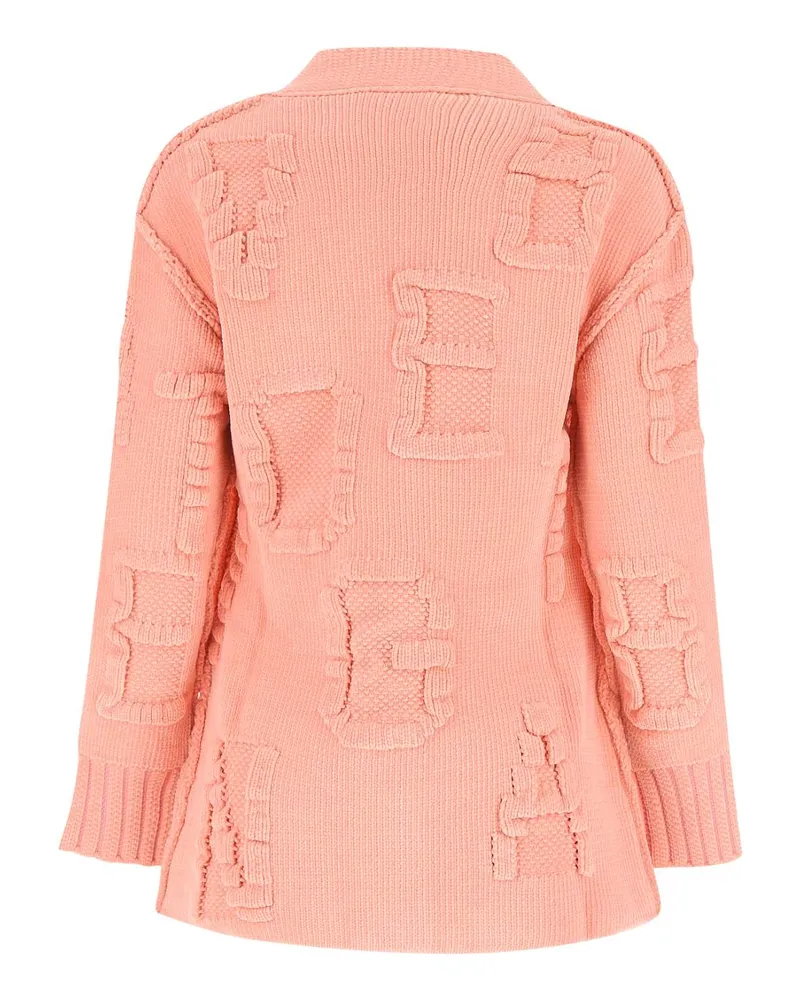 Bottega Veneta Women's Pink Chenille Cardigan 5556 Exterior: Polyamide Elastane Maglieria Sweater Pink