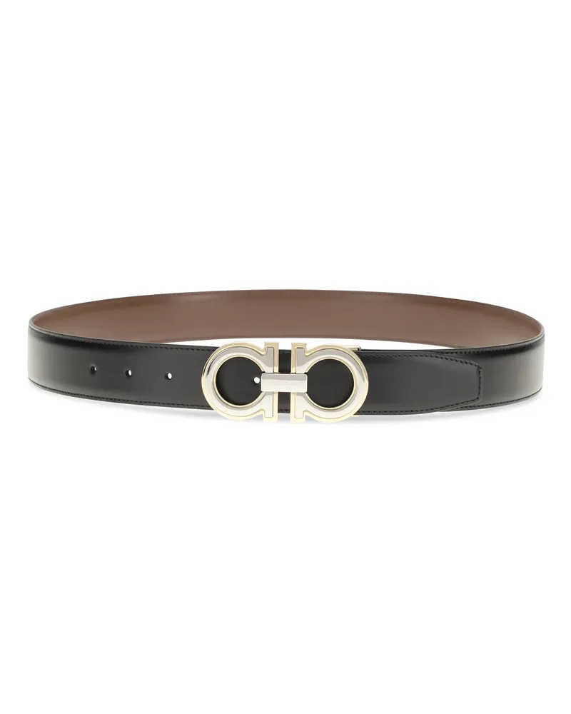 Ferragamo Gancini Belt — Black Black