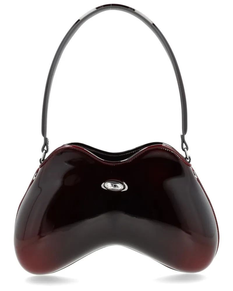 Diesel Women's Double-D Shoulder Bag Bordeaux Polyurethane Bordeaux