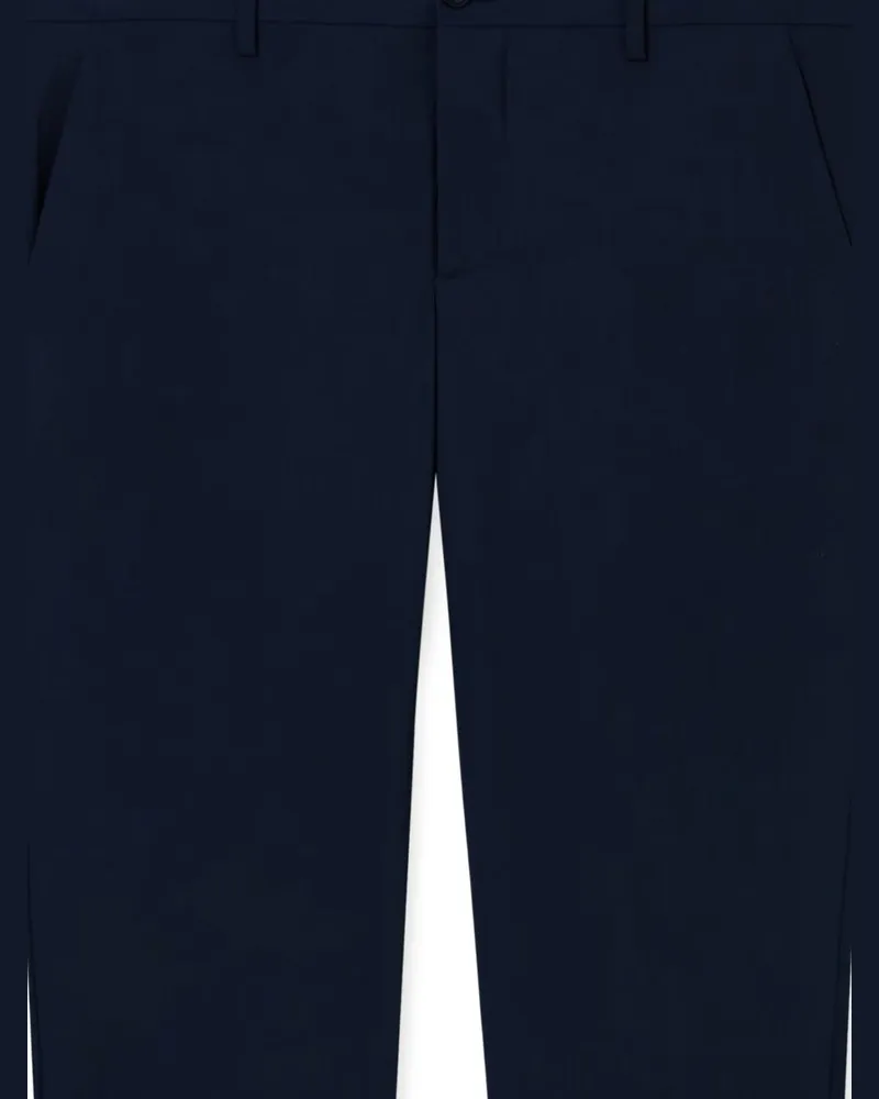 Giorgio Armani Virgin Wool Trousers — Navy Navy