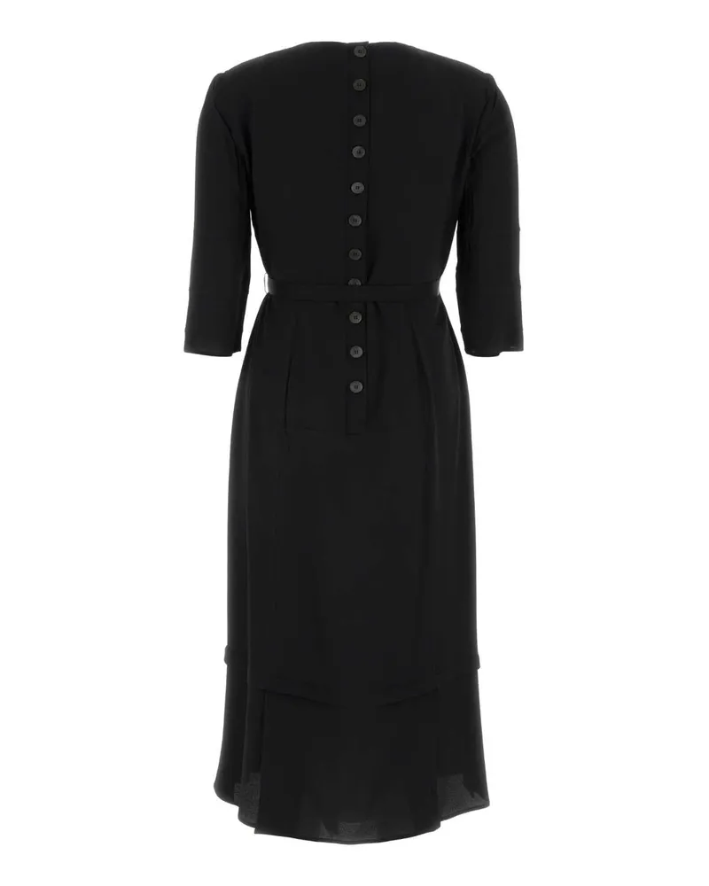 Prada Women's Dress Black Acetate Silk Black