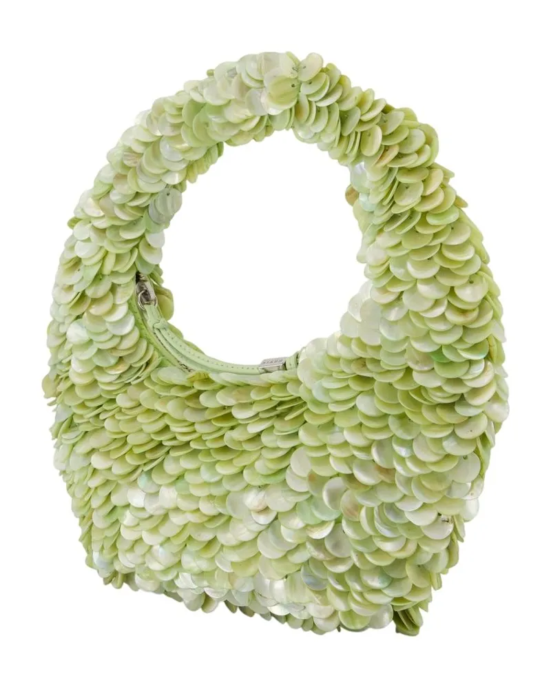 STAUD Women's Reef Bag -  Pearls Green Handbags-Purses Green