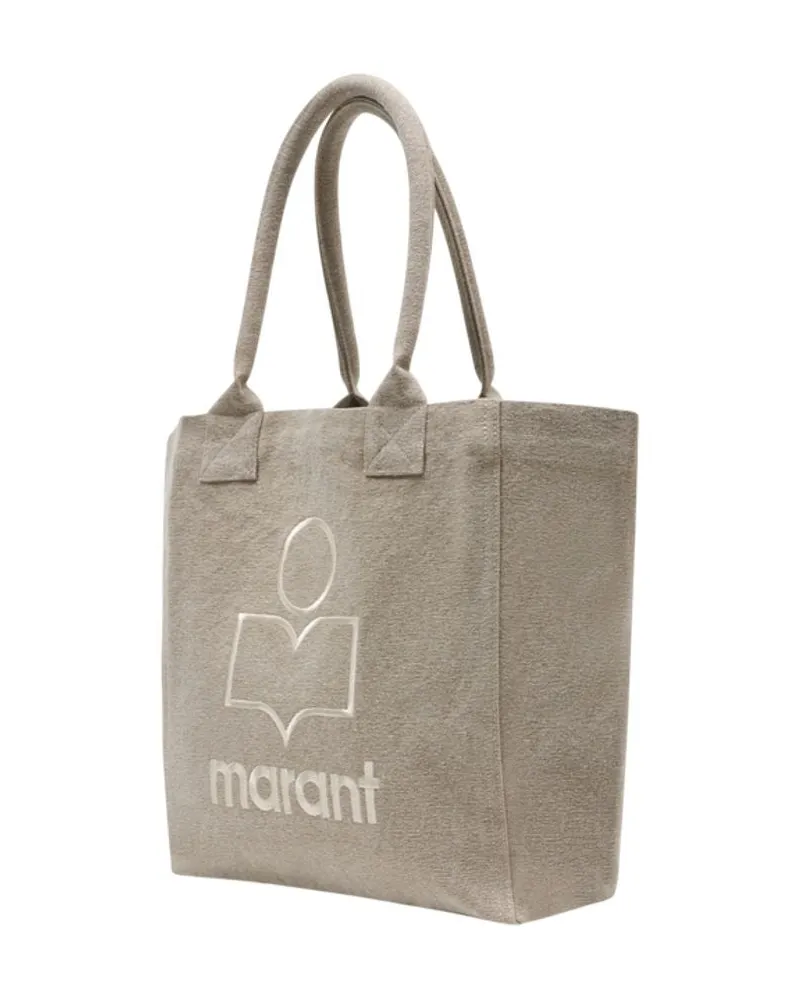 Isabel Marant Women's Yenky Small Tote Bag -  Cotton Beige Totes-Shopping-Bags Beige