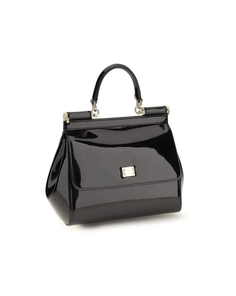 Dolce & Gabbana Sicily Shoulder Bag — Black Black