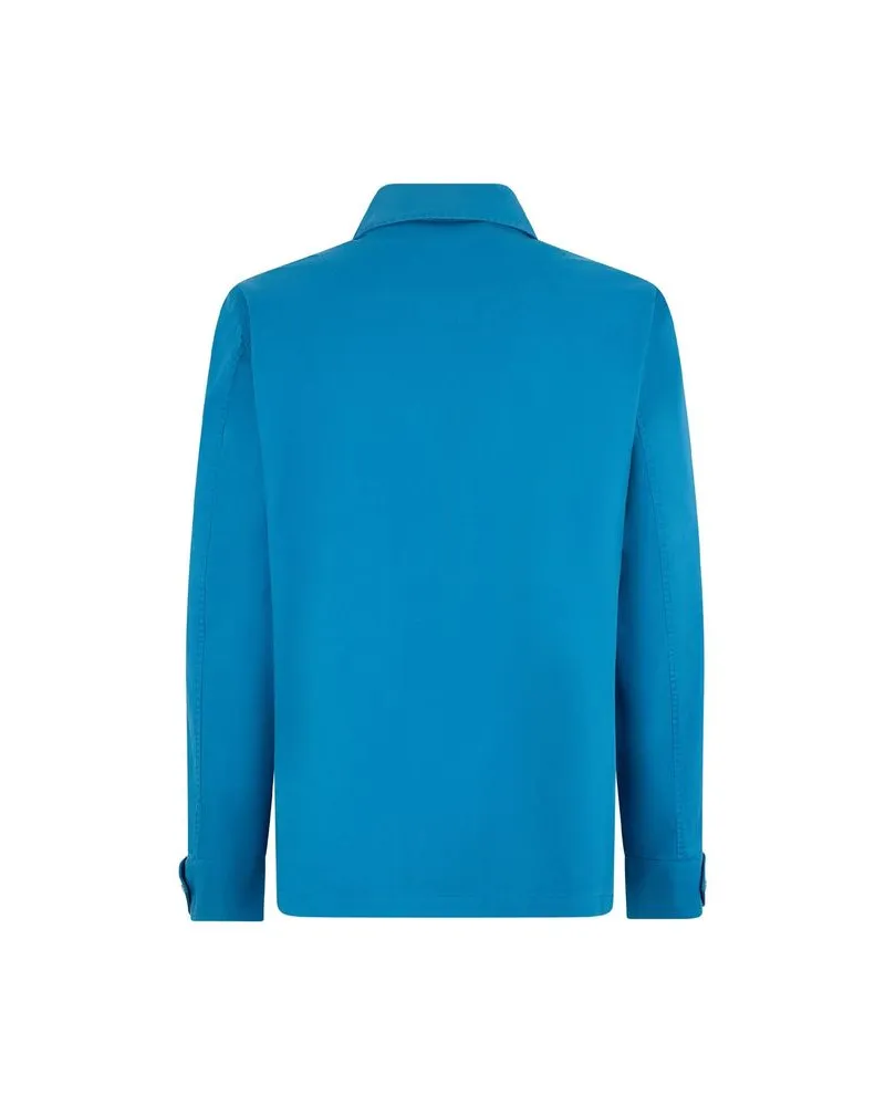 Herno Men's Blue Cotton Shell Jacket Clothing Blue