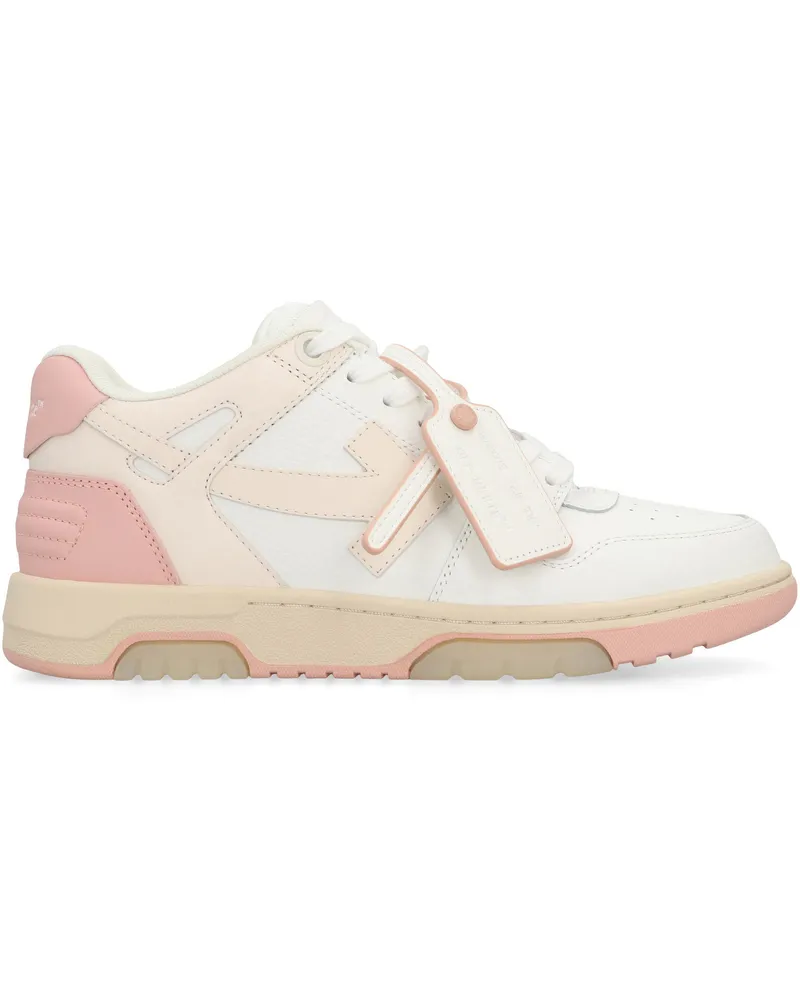 OFF-WHITE Women's Out Of Office Sneakers White Leather Trainers White