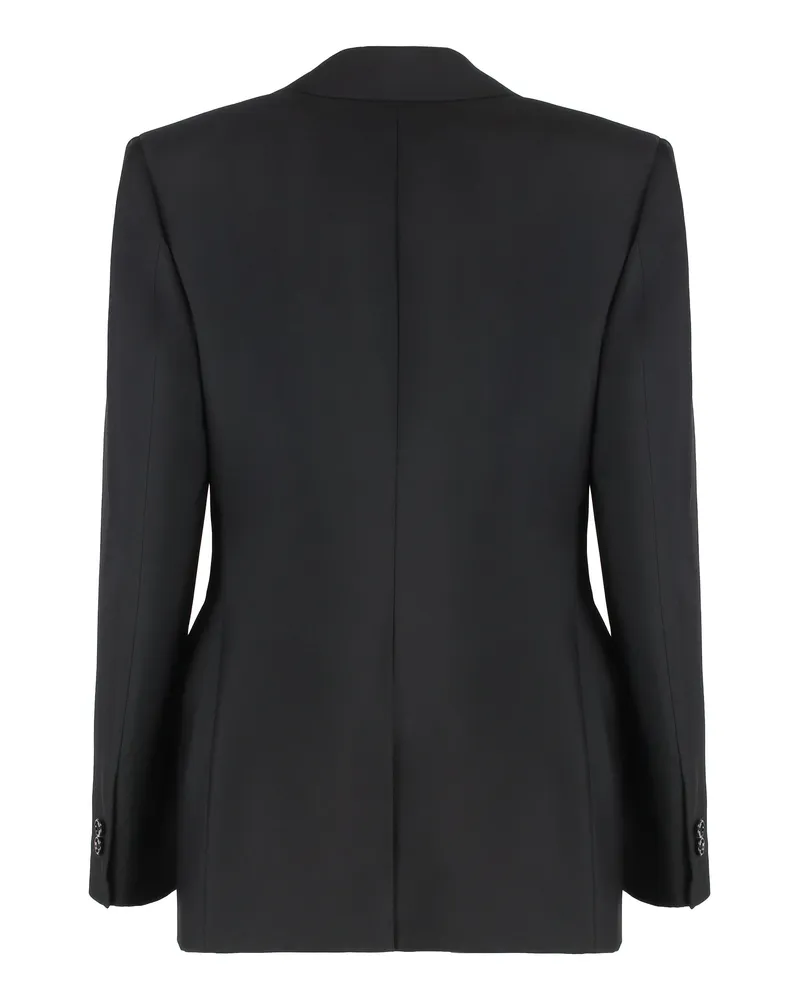 Bottega Veneta Women's Blazer Stretch Wool Black Blazers Jacket Black