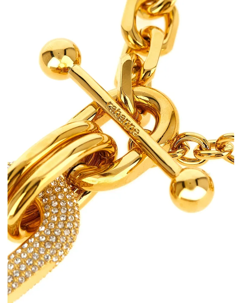 Paco Rabanne Crystal-Embellished Chain Necklace — Gold Gold