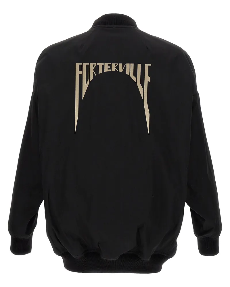 Rick Owens Men's Black Nylon Bomber Clothing Black