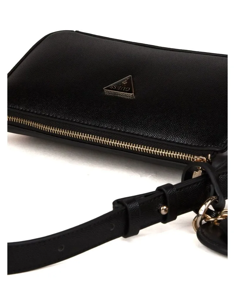 Guess Women's Shoulder Bag Black Polyurethane - Shoulder-Bags Black
