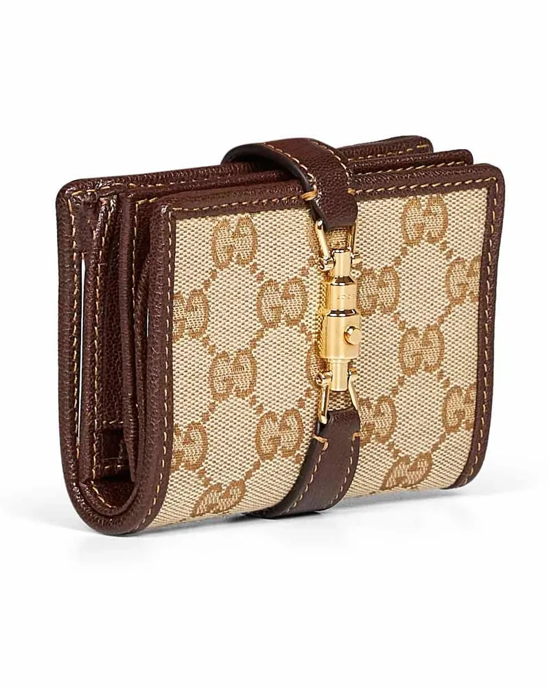 Gucci GG Supreme Canvas Wallet — Beige Beige