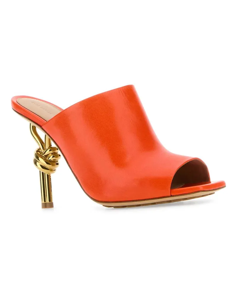 Bottega Veneta Women's Orange Nappa Leather Knot Mules Neworange Sandali Sandal Orange