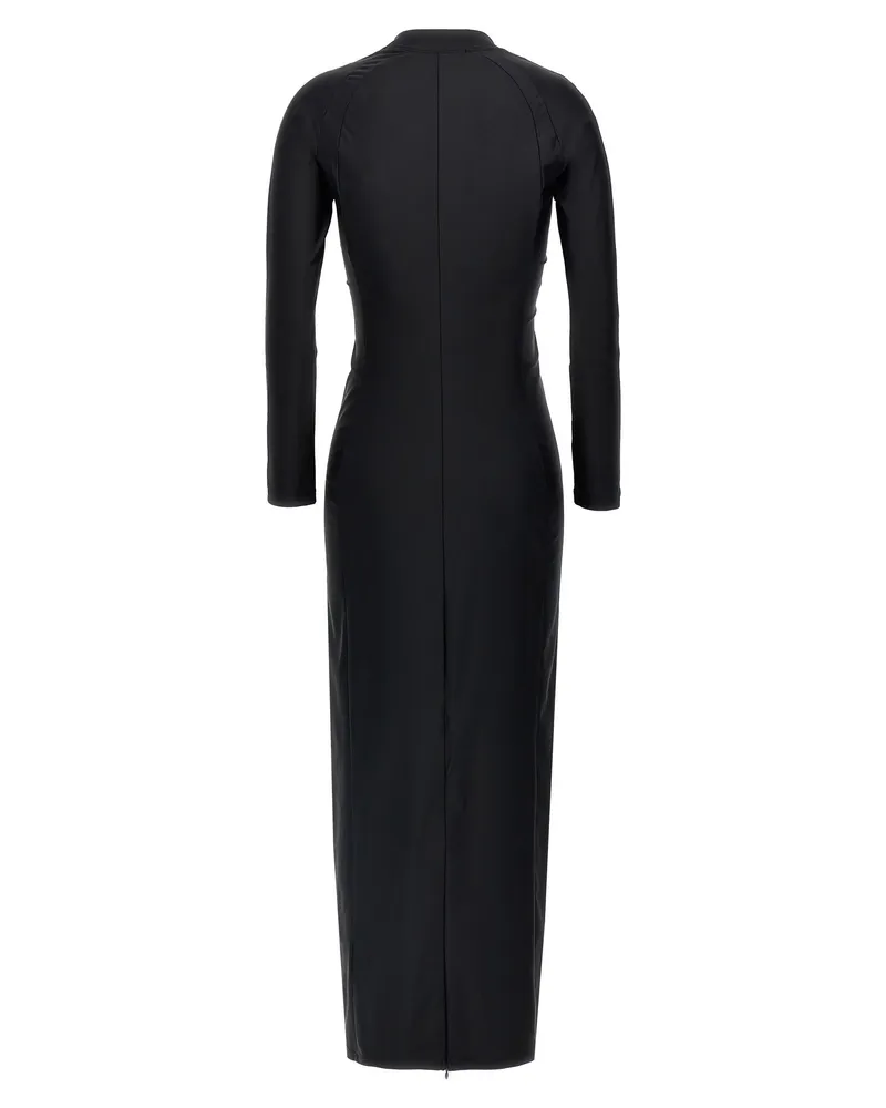 Alexander Wang Women's Black Nylon Midi Dress Black