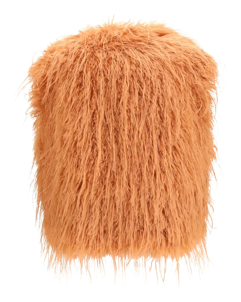 forte_forte Women's Eco Mongolia Faux Fur Vest The Polyester Blazers & Vests Beige