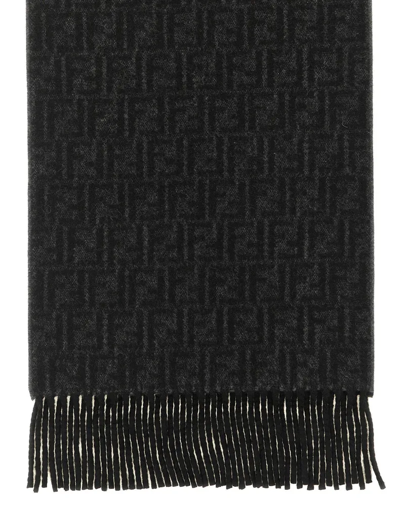 Fendi FF Zucca Scarf — Black Black
