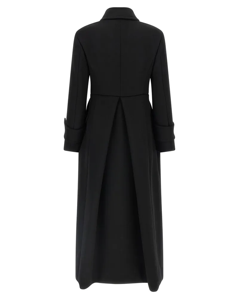 Max Mara Women's Black Wool Coat Clothing Black