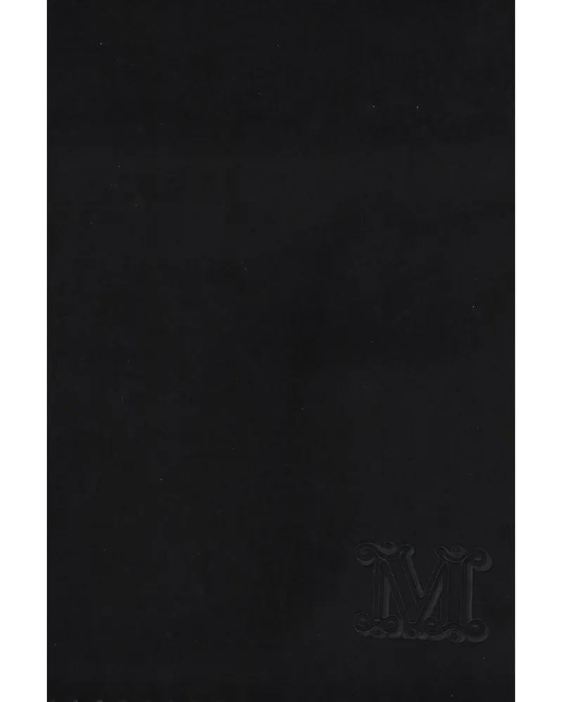 Max Mara Women's Cashmere Scarf Dalia Black Scarfs Black
