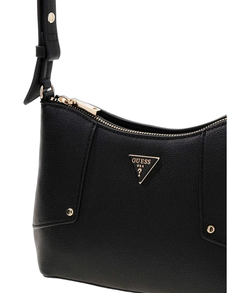 Guess Women's Shoulder Bag Black Polyurethane Shoulder-bags Black
