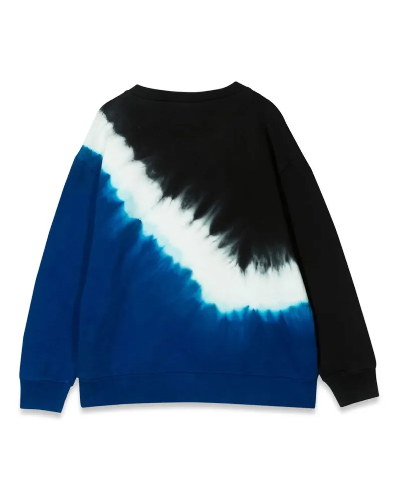 N° 21 Tie-Dye Cotton Sweatshirt — Blue Blue
