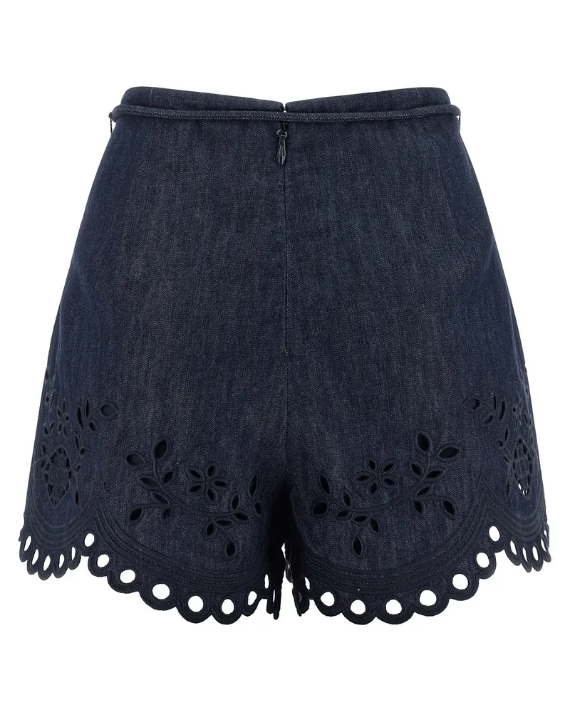 Zimmermann Women's Blue Cotton Bermuda Shorts Blue