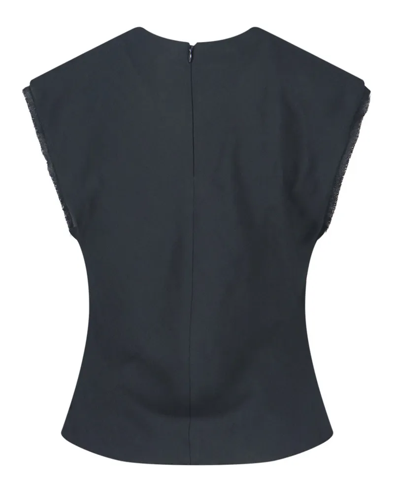 AMI Paris Women's Ami Top Grey Viscose Gray