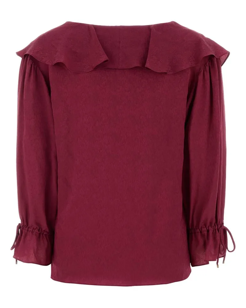 Chloé Women's Tyrian Purple Silk Blouse Fucsia Exterior: Maglie Sweater Purple
