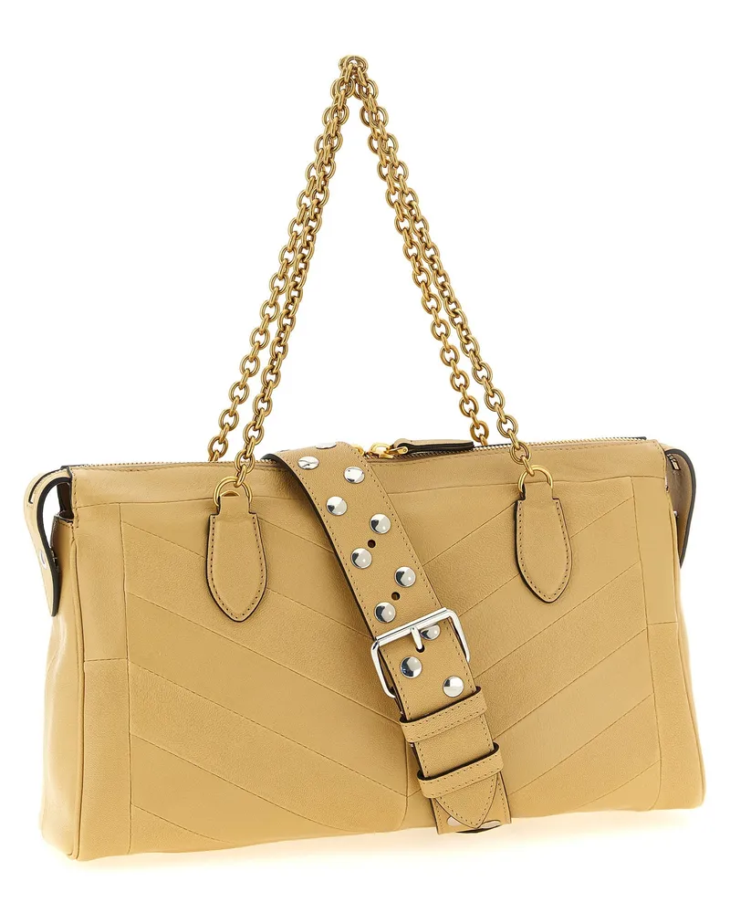 Valentino Garavani Panthea Shoulder Bag — Yellow Yellow