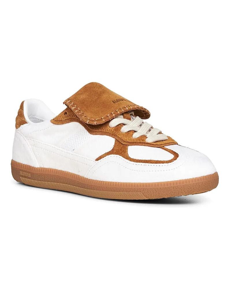 Alohas Calf Hair and Suede Sneaker — White White