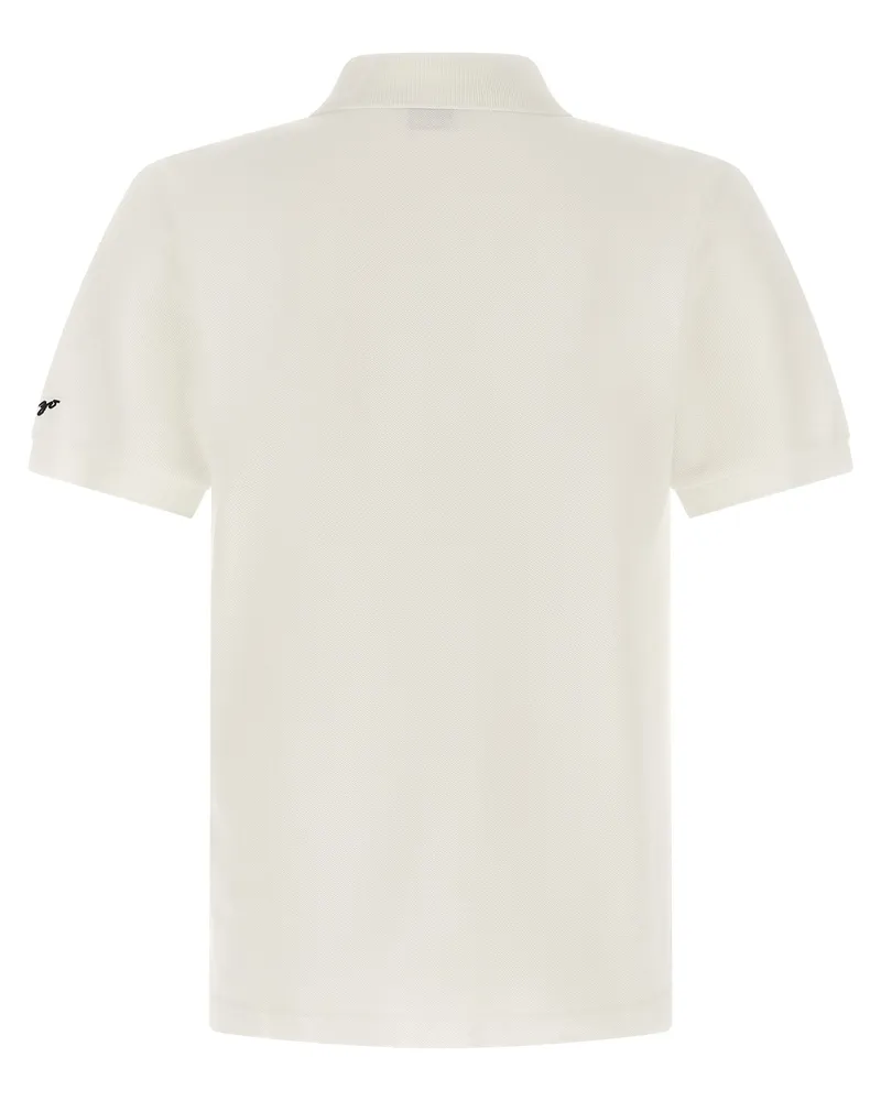 Kenzo Embroidered Tiger Logo Polo — White White