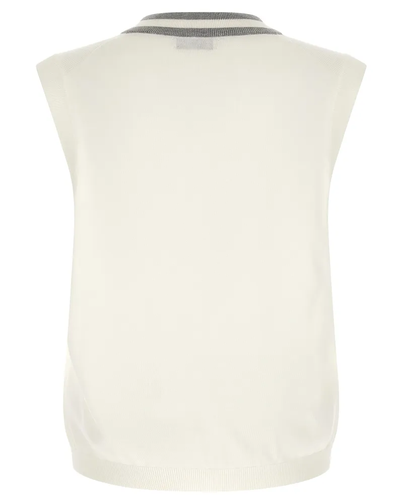 Brunello Cucinelli Men's White Cotton Sweatshirt Clothing White