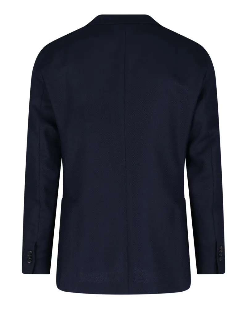 Tagliatore Men's Jackets Blue Virgin Wool Navy