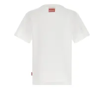 Semi-Transparent Devoré Print T-shirt — White