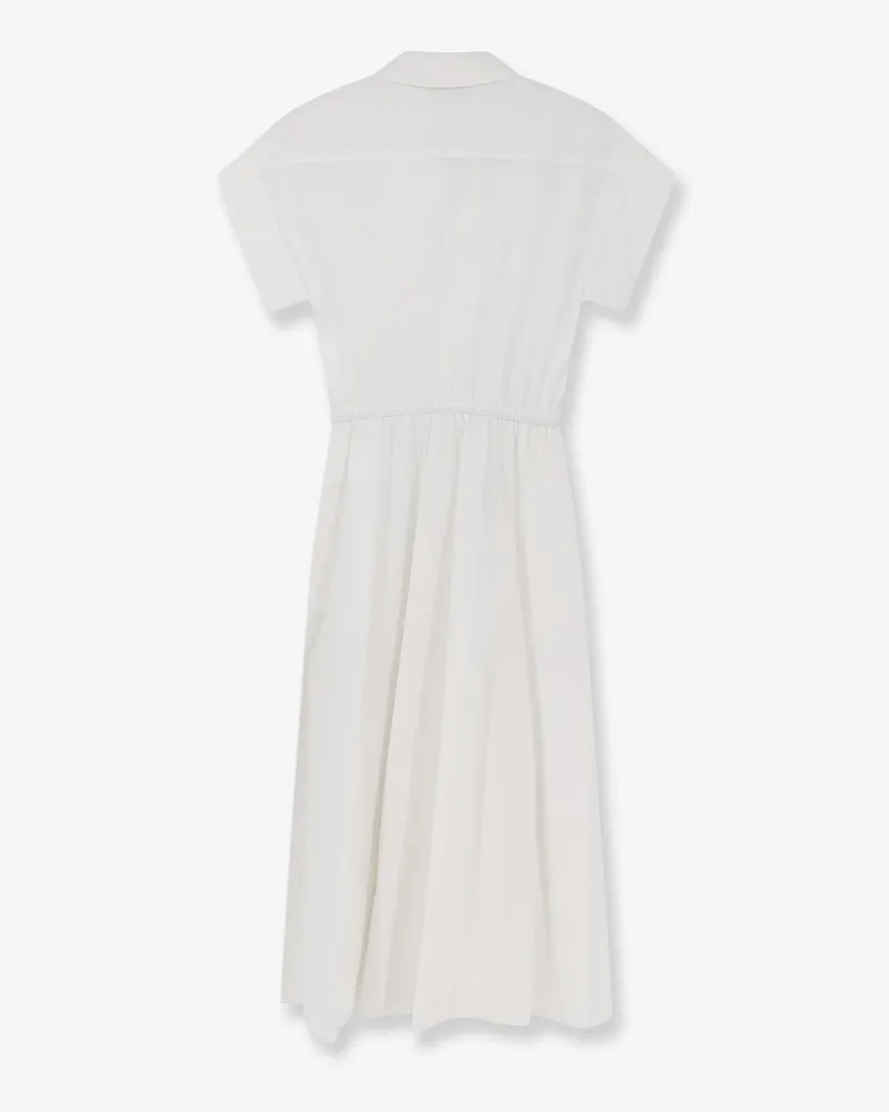 Tory Burch Women's Dress Chemisier Cotton White White