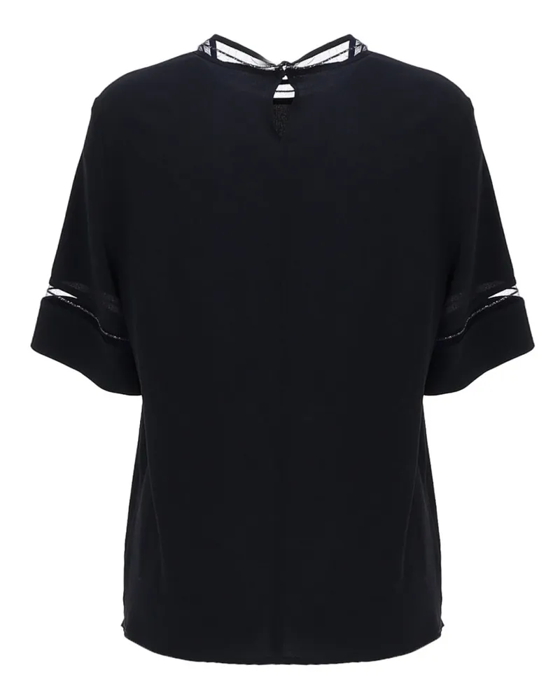 Fabiana Filippi Transparent Details T-Shirt — Blue Blue