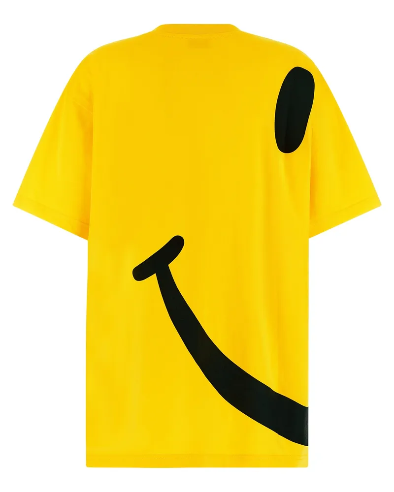 Moschino Women's Bicolor Cotton T-Shirt Yellow